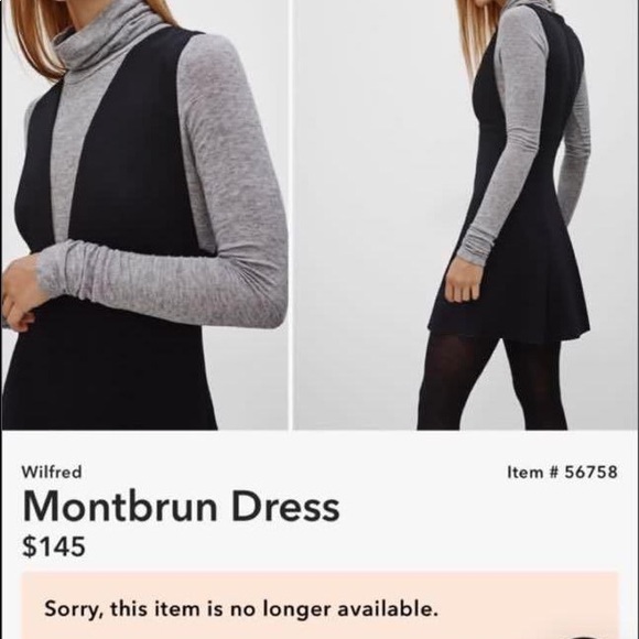 Aritzia/Wilfred MONTBRUN Dress Dark Camel Size 0 - Picture 1 of 3